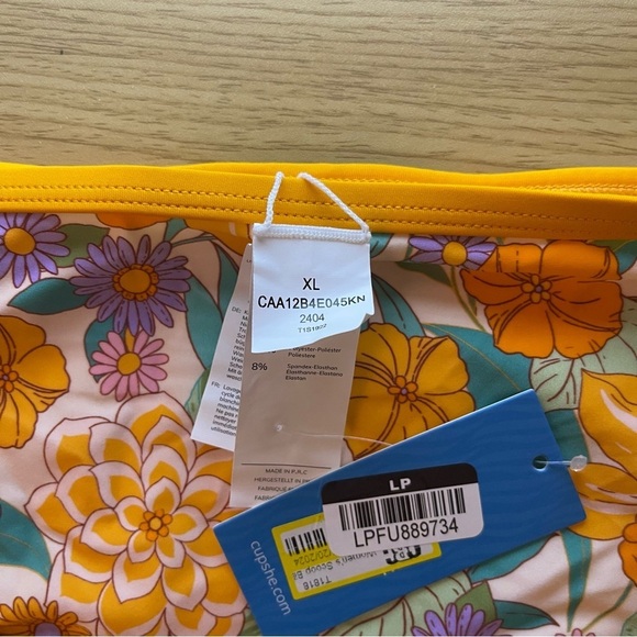 🆕👙🏝️Cupshe Swimsuit Bottom XL.l floral‎ - Picture 2 of 4